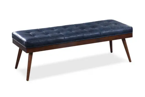 Napolyon Radnor Deri Bench, Lacivert
