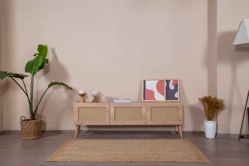 İskandinav Hazeran Tv Ünitesi, 3 Kapaklı