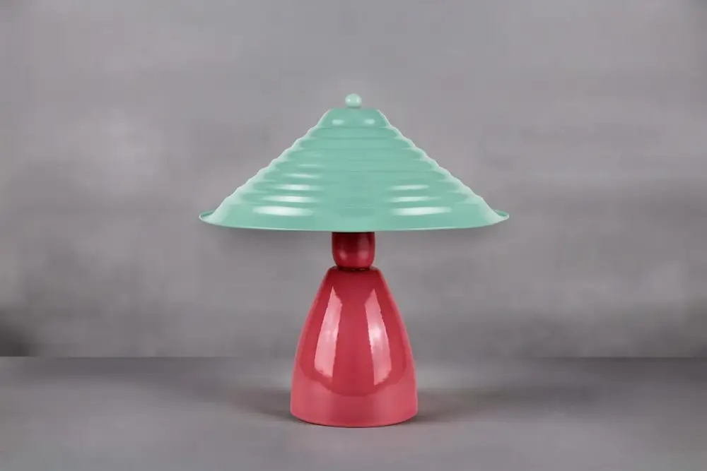 Pyramıd Masa Lambası, Pınk Mınt Green