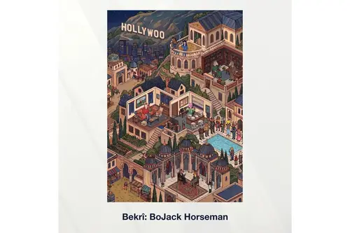 Miniaworks Bekrî: Bojack Horseman Kanvas Tablo 21X30