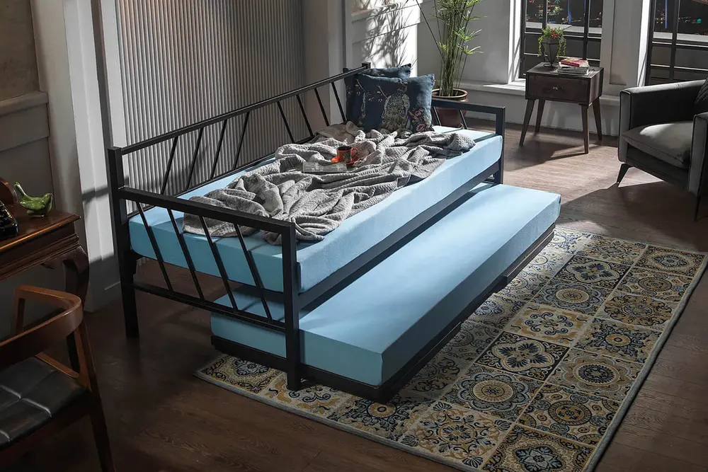 Glory Daybed Yavrulu Metal Karyola, Siyah, 90X190