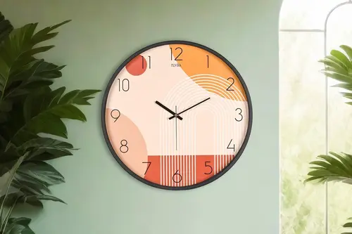 Muyika Pino Amore Siyah Metal Kasa Duvar Saati 47 Cm