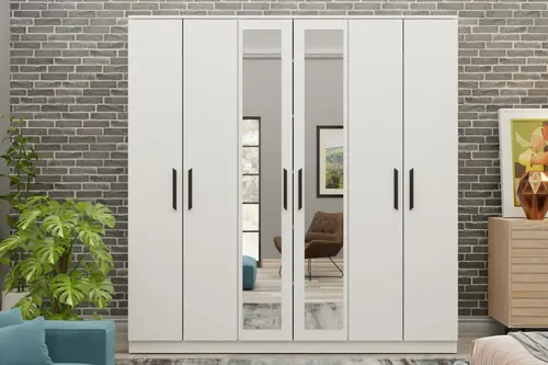 Favorite Aynalı Gardırop, 6 Kapaklı, Gm 081