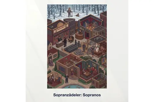 Miniaworks Sopranzâdeler: Sopranos Kanvas Tablo 21X30
