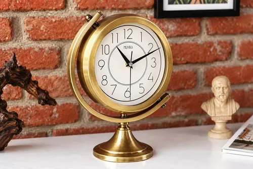 Muyika Mezza Gold Latin Metal Vintage Masa Üstü Saati