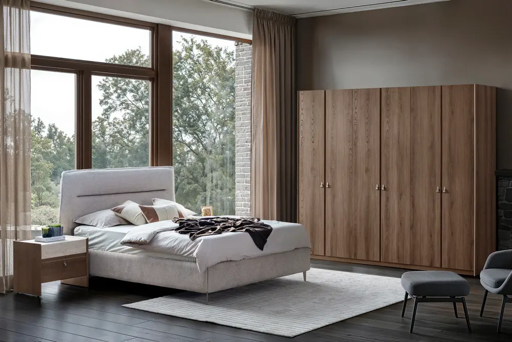 Madera Yatak Odası Takımı, Ahşap Kapaklı