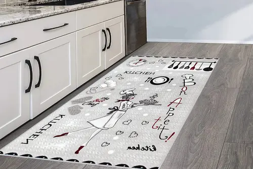 Dijital Baskı Kaymaz Yıkanabilir Mutfak Halısı, R206180X150 Cm