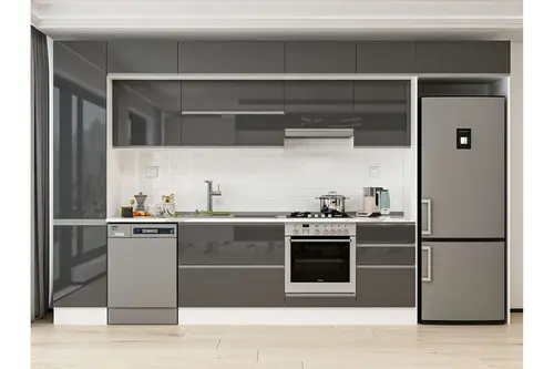 Alvinka 375X240 Cm Mutfak Dolabı, Mbb E80B45S50 1 Antrasit Suntalam