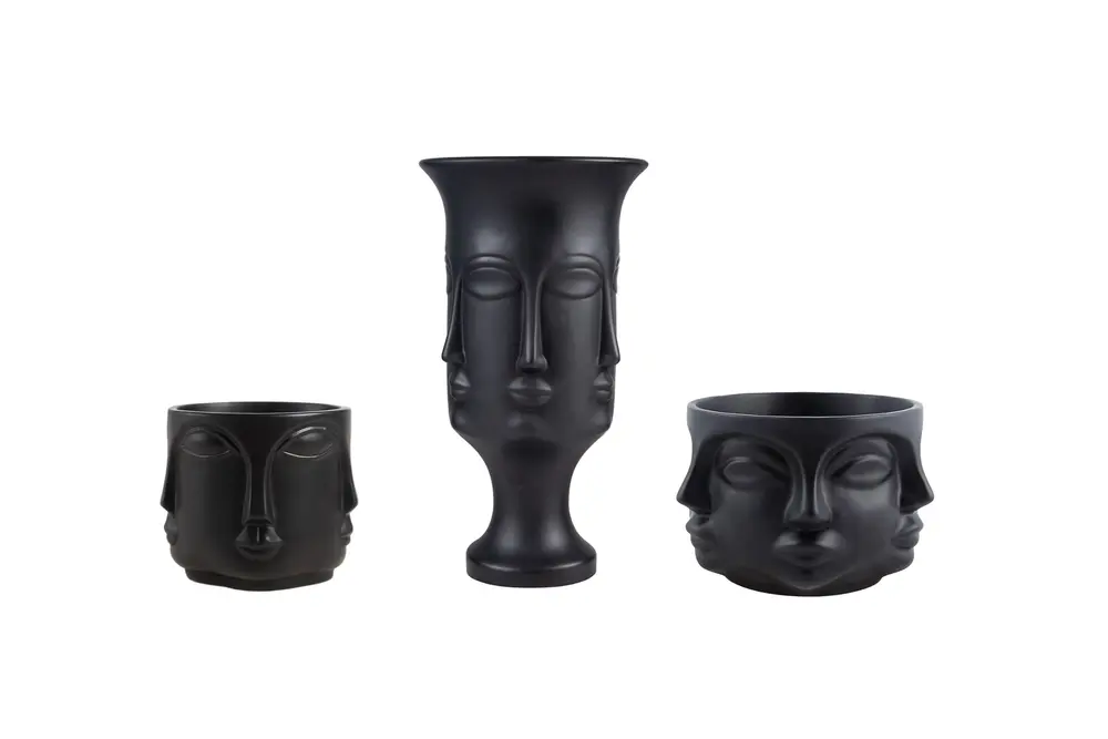 Adler Saksı Set, Siyah