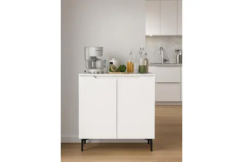 Olie 2 Kapaklı Erzak Kiler Dolabı, Beyaz, 90 Cm