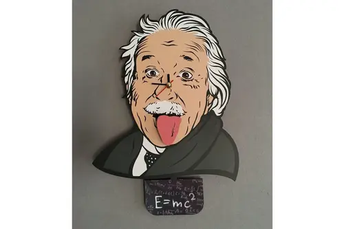 Mc2 Albert Einstein Dekoratif Sarkaçlı Duvar Saati