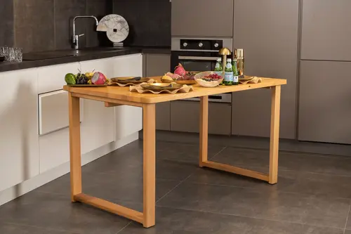 Cheri İskandinav Doğal Masif Masa, 80*140