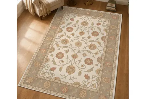 Çiçek Sarmaşığı Dokuma Taban Halı, 644Yng 80X150 Cm