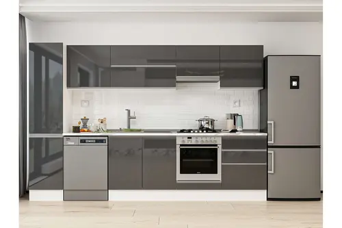 Alvinka 315X210 Cm Mutfak Dolabı, Mb E90B45S60 1 Antrasit Suntalam