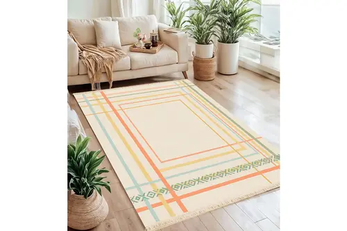 Çizgi Baskılı Dokuma Taban Halı, 146 Yng, 80X150 Cm