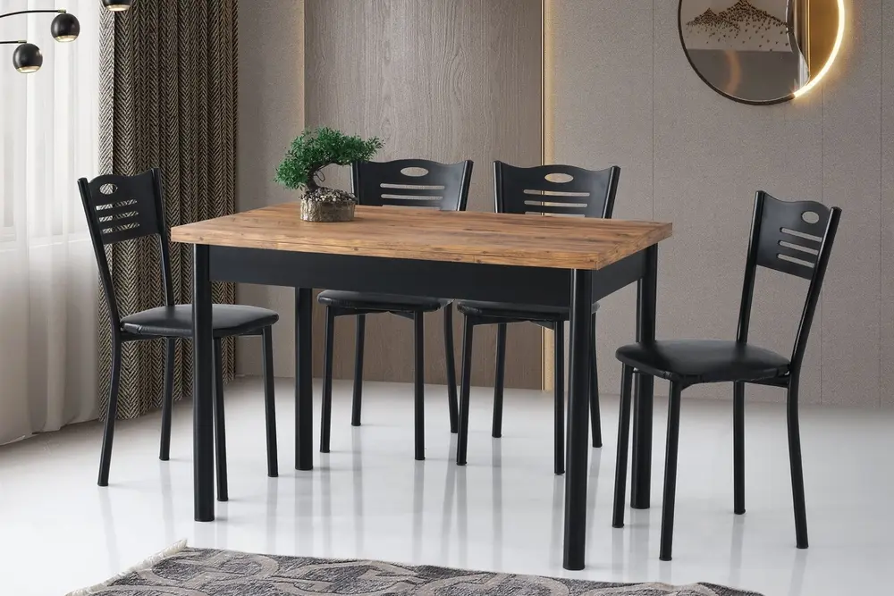 Smart Masa Ve Smart Sandalye Takımı, Atlantik Çam, 110X70