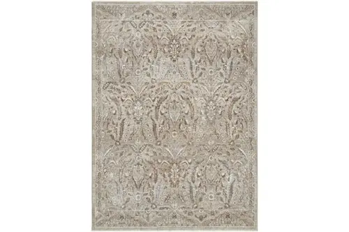 Mondelal Klasik Vintage Çiçek Desenli Halı 804, Bej, 80X150