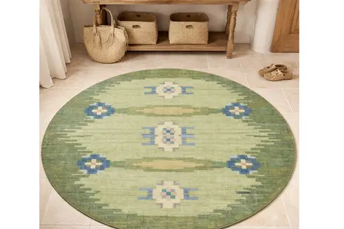 Fonet Baskılı Dokuma Taban Halı, 597 Yng 80X80 Cm