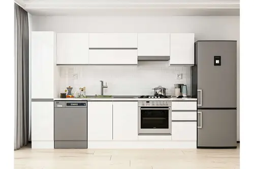 Alvinka 285X210 Cm Mutfak Dolabı, Mb E80B40S45 1 Beyaz Suntalam