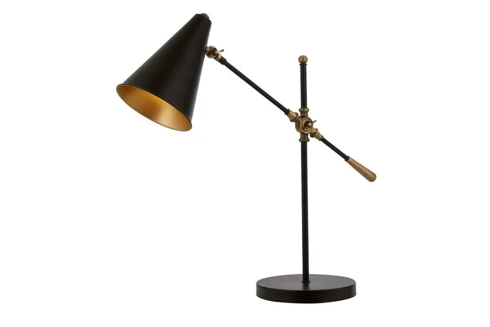 Avonnı Ml Masa Lambası,Metal, Siyah Boyalı, 91141Bsy