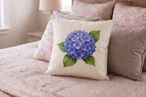 Maki Home Transfer Baskılı Desenli Kırlent Kılıfı, Ortanca Desenli, 41X41 Cm