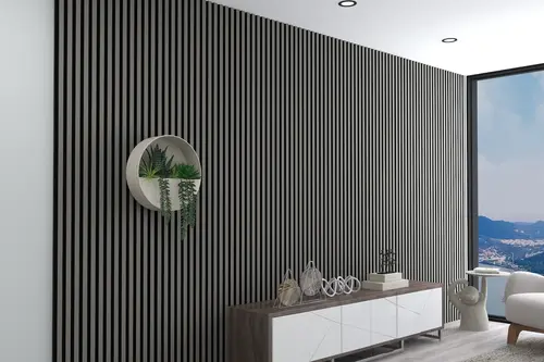 Akustik Mdf Duvar Paneli, Lake Gri, 60X278 Cm