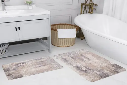 Rovigo Home Dijital Baskılı İkili Banyo Paspas Takımı Rvg5165