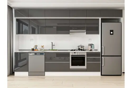 Alvinka 390X240 Cm Mutfak Dolabı, Mb E90S50S50 1 Antrasit Suntalam