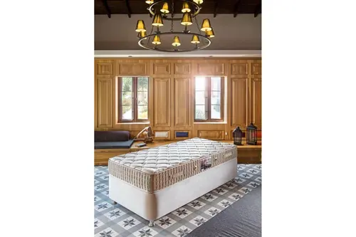 Minar Safir Tek Kişilik Full Ort Pedsiz Yaylı Yatak, 120X200