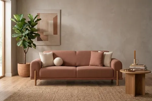 Loft Üçlü Koltuk, Pudra