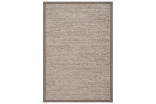 Sisalo Bordure Krem Natural Sisal Halı, Bordür Vizon B3418C, 80X120