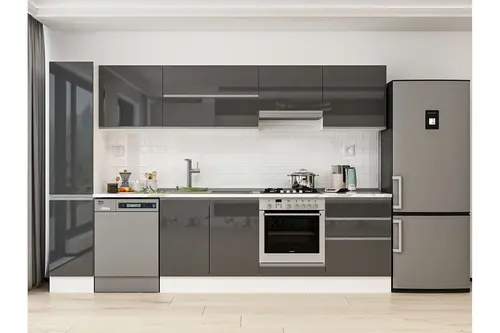 Alvinka 310X210 Cm Mutfak Dolabı, Mb E90B40S60 1 Antrasit Suntalam