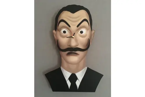 Salvador Dali Dekoratif Sarkaçlı Duvar Saati