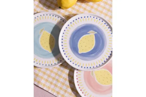The Mia Italian Summer Pasta Tabağı 6Lı Set 19 Cm