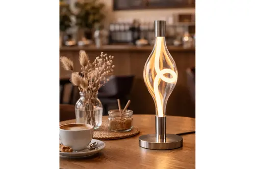 Özcan Aydınlatma Hare Masa Lambası Platin, 3439-Ml-24