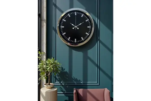 Elegance Metal Dekoratif Duvar Saati 40 Cm