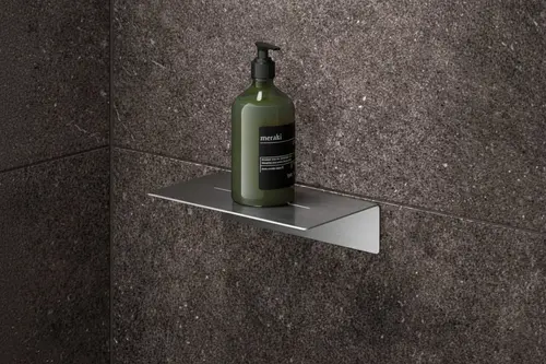 Paslanmaz Çelik Modern Duş Rafı, Gümüş Gri, 301510 Cm