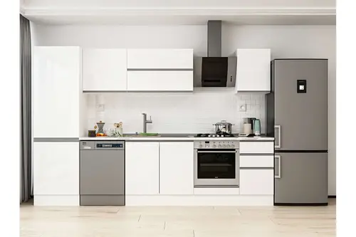 Alvinka 305X210 Cm Mutfak Dolabı, Mb E80B60S45 2 Beyaz Suntalam