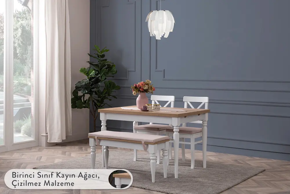 Sembol Çizilmez Bench Masa Takımı, 120X80