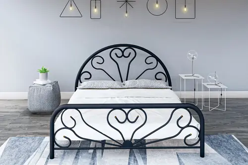 Gm 300 Baby Metal Karyola, Siyah, 140X190