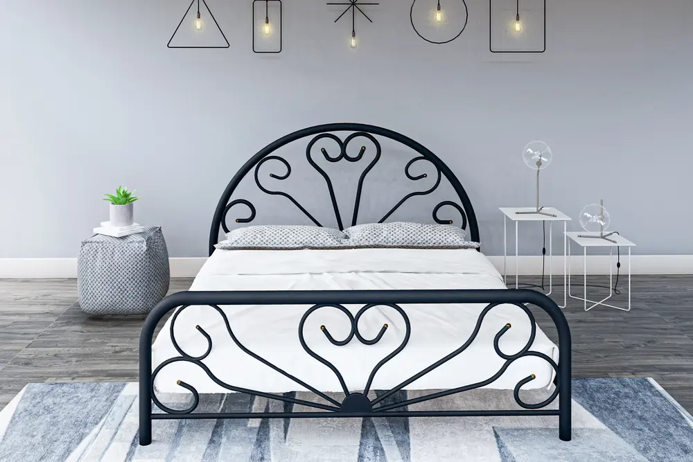 Gm 300 Baby Metal Karyola, Siyah, 140X190