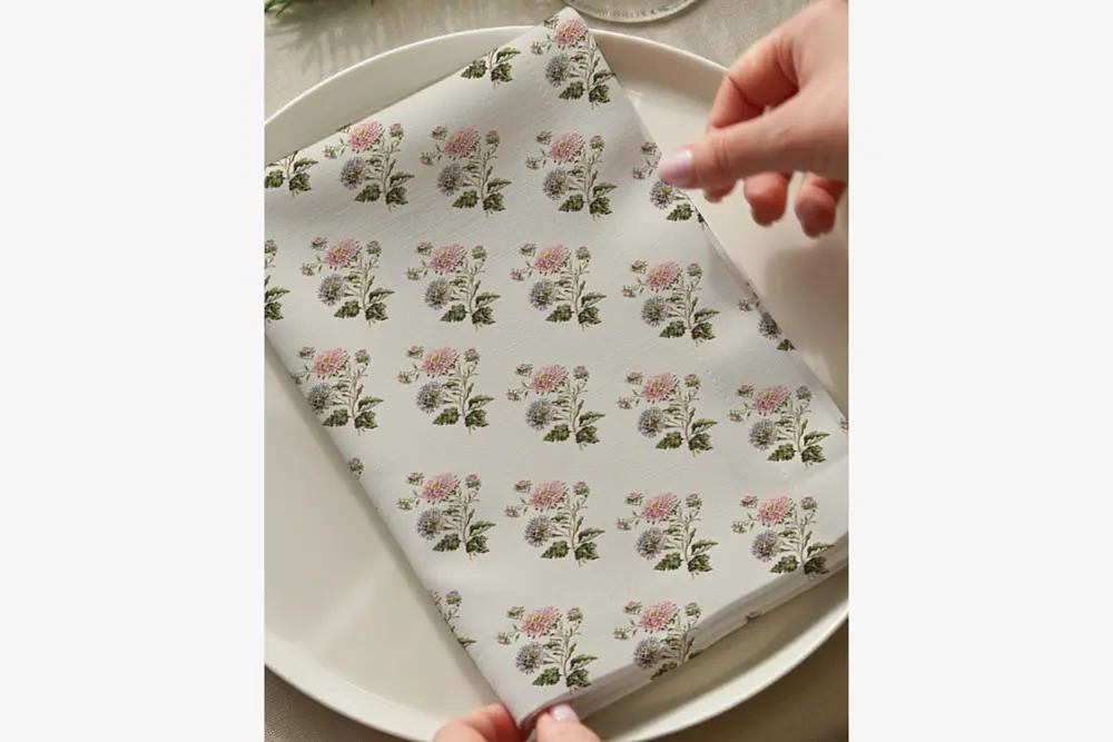 Soft Flora Pamuklu Dört Adet Peçete