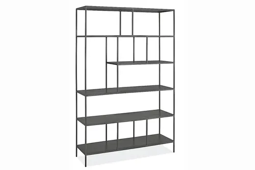 Ephesus Tv Ünitesi Metal Kitaplık, Siyah, 150X180 Cm