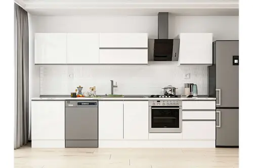 Alvinka 320X210 Cm Mutfak Dolabı, M E80S60S60 2 Beyaz Suntalam