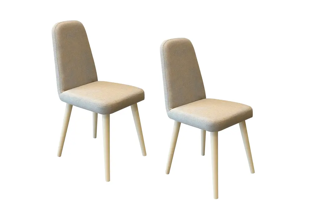 Vina Mini İkili Sandalye Sedef Krem,Krem