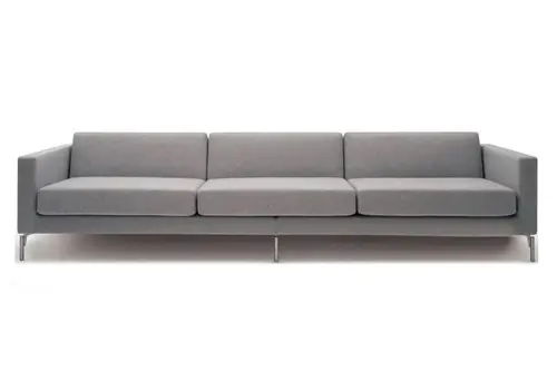 Marsil Dörtlü Ofis Bekleme Koltuğu, Gri, 220 Cm