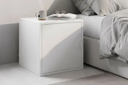 Terraguard Tek Kapaklı Küp Metal Dolap, Beyaz