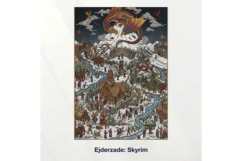 Miniaworks Ejderzade: Skyrim Kanvas Tablo 21X30