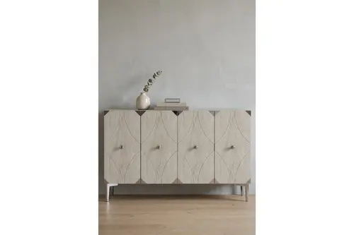 Alfa Konsol Ve Tv Sehpası Beyaz Traverten Silver 120 Cm Ka1297Bts