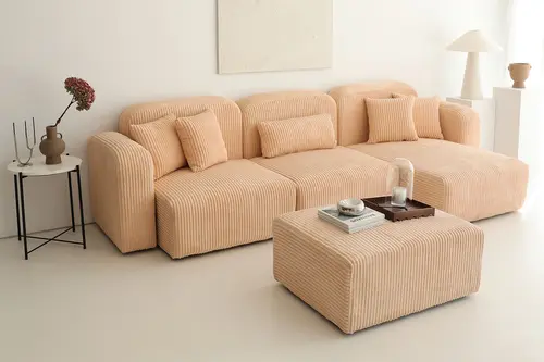 Cubo Modüler Köşe Koltuk, Pembe